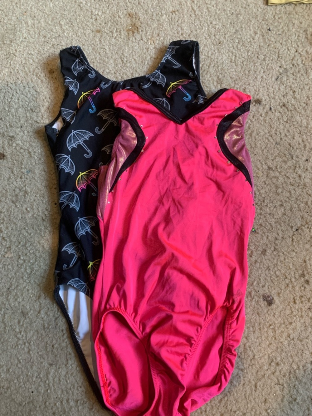 Charity choice black and pink leotard 2 pack adult small